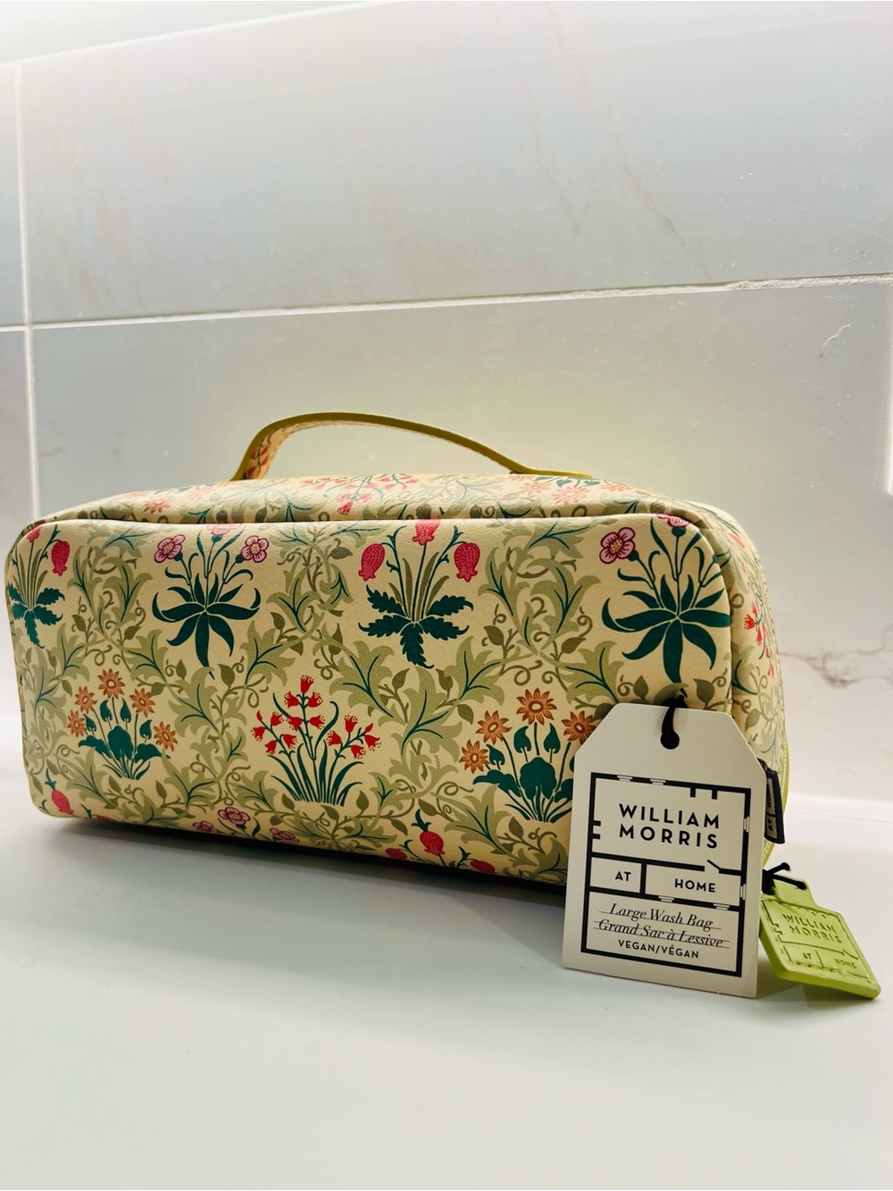 William Morris Large Floral Toiletry Bag Travel Cosmetic Case NWT